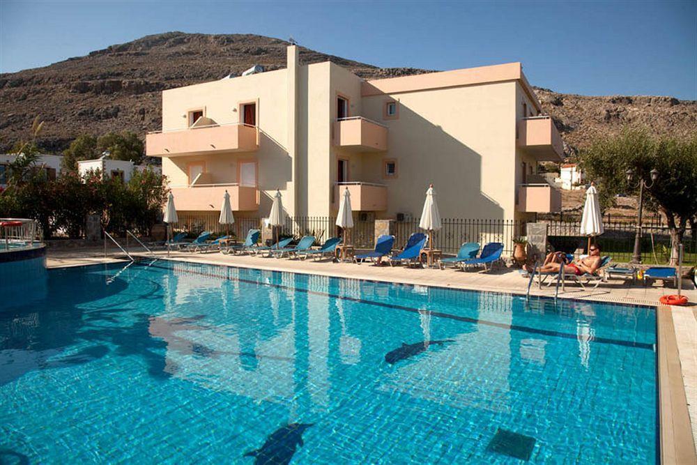 Lindos Blue Sky Lejlighedshotel Eksteriør billede